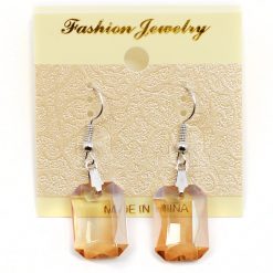 Fashion Jewelry Faux Stone Earrings Radiant Cut
