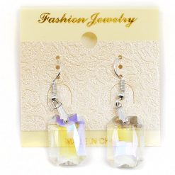Fashion Jewelry Faux Stone Earrings Radiant Cut
