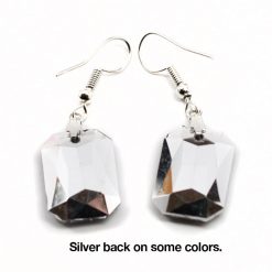 Fashion Jewelry Faux Stone Earrings Radiant Cut
