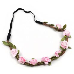 Always Mei Paper Flowers On Vine Elastic Headband