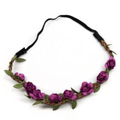 Always Mei Paper Flowers On Vine Elastic Headband