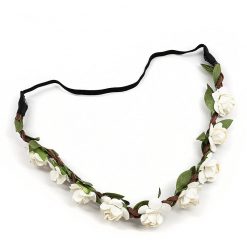 Always Mei Paper Flowers On Vine Elastic Headband