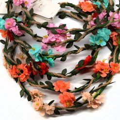 Always Mei Crown Wreath Flowers On Vine (6 Pcs, 5 Colors) Hair