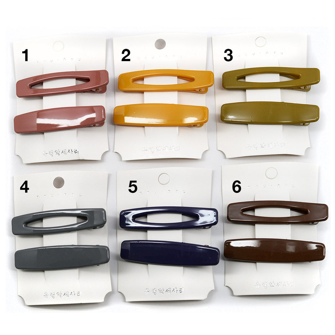 Nyu Nyu Alligator Hair Clips 1047(1 Pair)