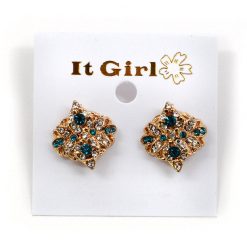 Accessories It Girl Flower Pattern With Colorful Rhinestone Clusters (#2563)