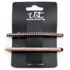 UBC Long Skinny Barrettes - Scotch