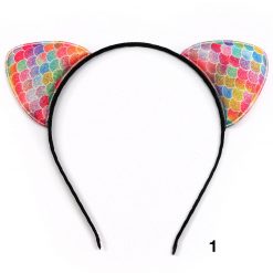 UBC Mermaid Pattern Cat Ear Headbands (1022) Hair
