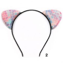 UBC Mermaid Pattern Cat Ear Headbands (1022) Hair