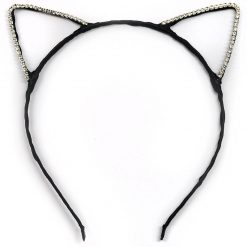 UBC Rhinestone Cat Ear Headbands (1020) Hair