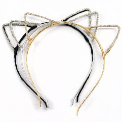 UBC Rhinestone Cat Ear Headbands (1020) Hair