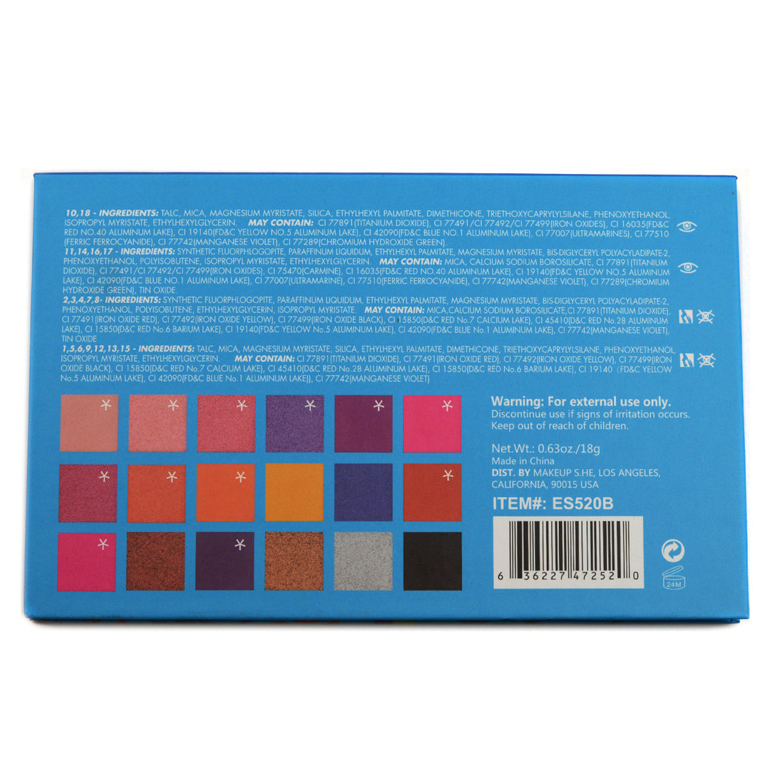 She Makeup S.he Makeup Deluxe Edition 18-Color Eyeshadow Palette (ES520B)