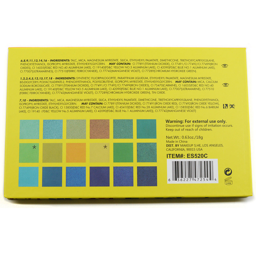 She Makeup S.he Makeup Deluxe Edition 18-Color Eyeshadow Palette (ES520C)