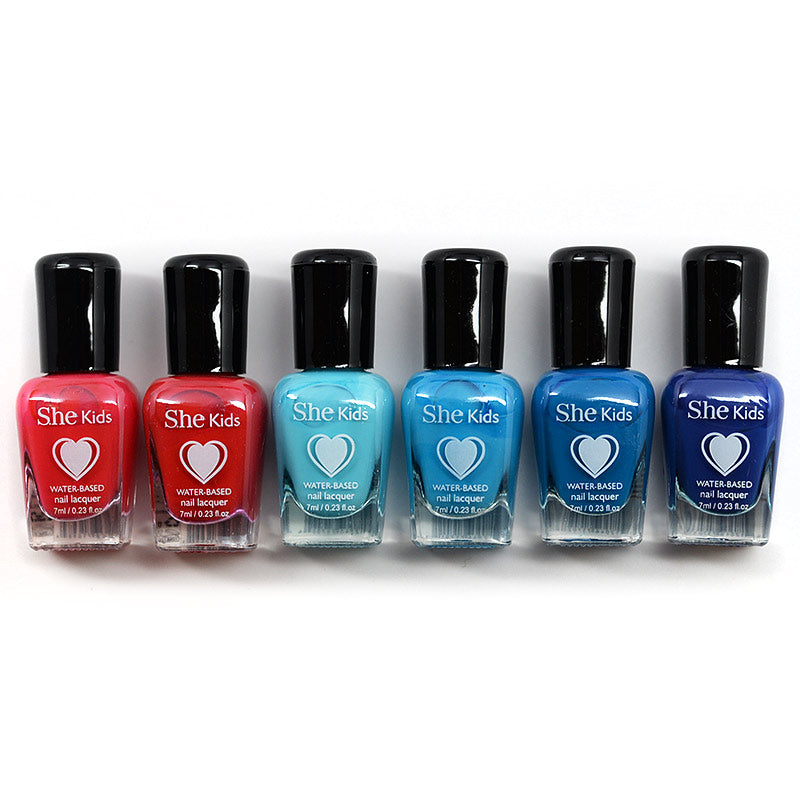 She Makeup Nails S.he Kids Water Based Nail Lacquer (7-12)