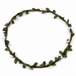 Always Mei White Flower Buds On Vine Headband Hair